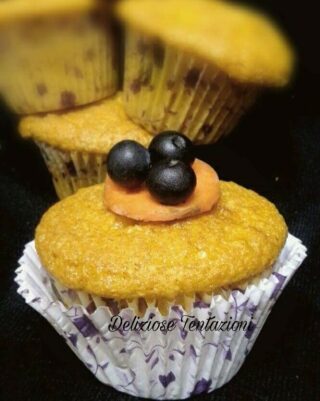 muffin carote e mirtilli