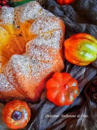 ciambella con confettura di zucca