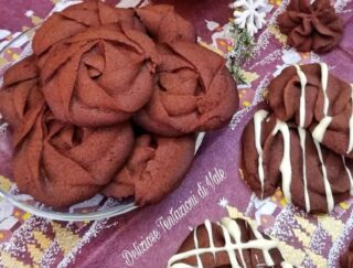 biscotti di frolla montata al cacao
