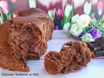 pan brioche al cacao senza impasto