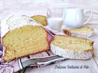 plumcake al latte caldo