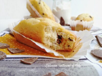 plumcake mini con scaglie di cioccolato