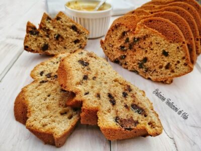 torta al burro di arachidi con gocce di cioccolato