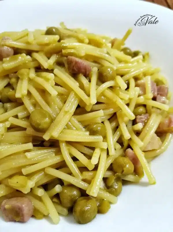 PASTA E PISELLI ALLA NAPOLETANA piatto squisito tutto in 1 pentola