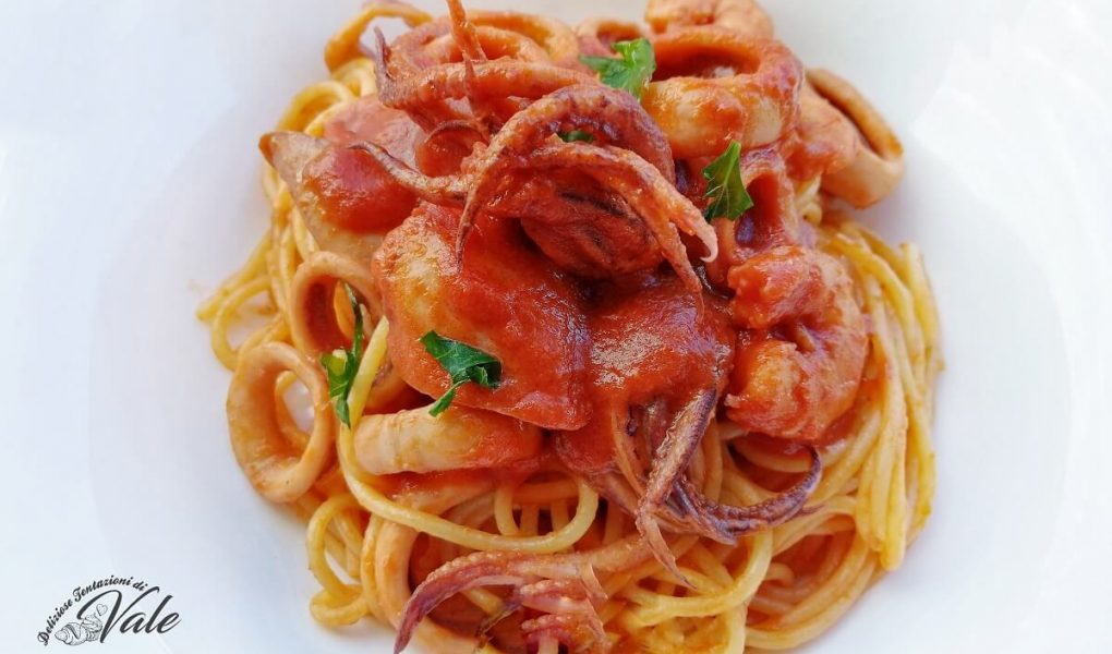 spaghetti gamberi e calamari