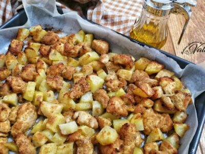 Bocconcini di Pollo e Patate al Forno