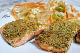 Salmone Gratinato al Pistacchi