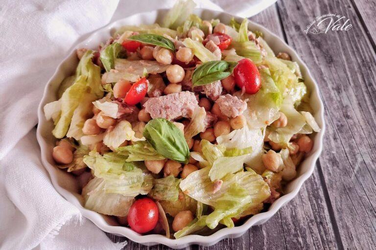 INSALATA DI CECI E TONNO insalata sfiziosa, gustosa e light