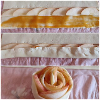 Rose di Mele con pasta sfoglia