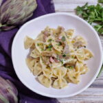 Pasta con Carciofi e Pancetta